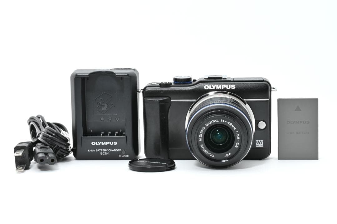 シャッター数1323回 オリンパス E-PL1ｓ＋14-42mmレンズ付 カメラ