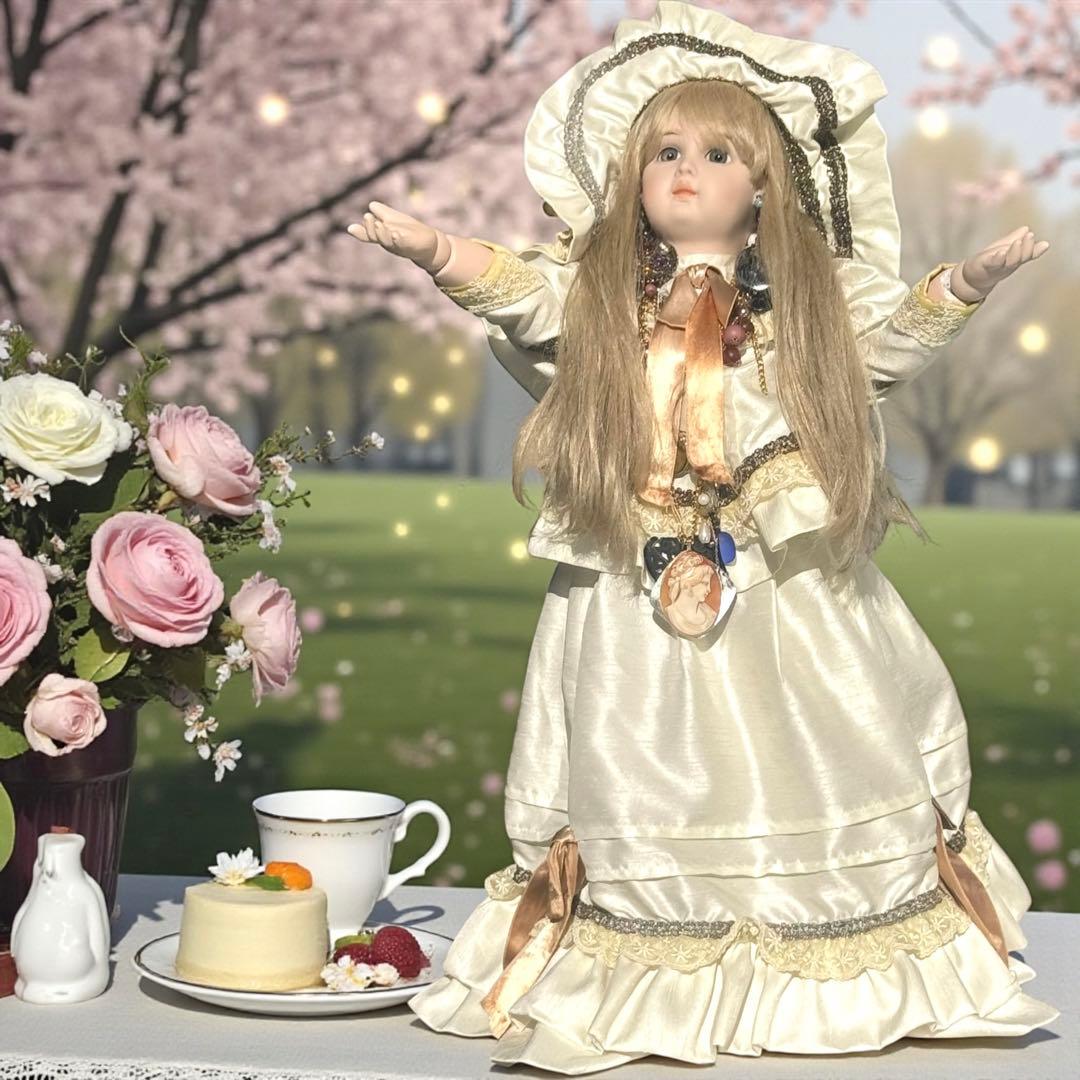 焼きみかん ウエディング ビスクドール ジュモー 幸せを運ぶ人形