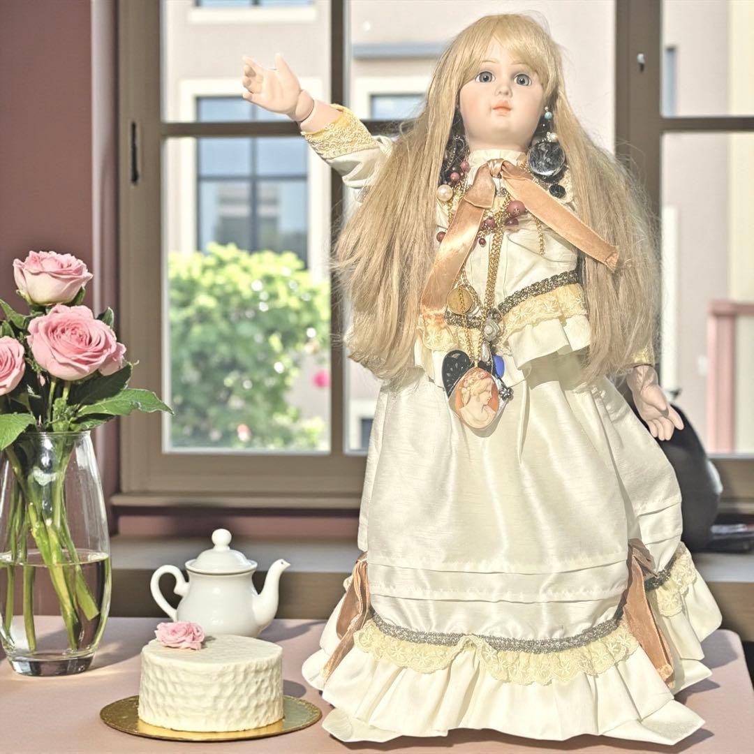 焼きみかん ウエディング ビスクドール ジュモー 幸せを運ぶ人形