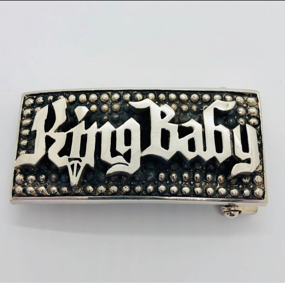 新品King Baby シルバー ロゴバックル/ 217g