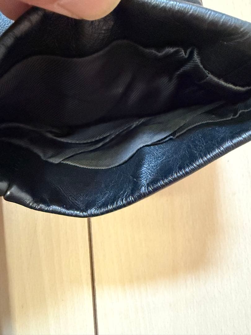 【COMME CA DU MODE】コムサデモード　レザーテーラード黒