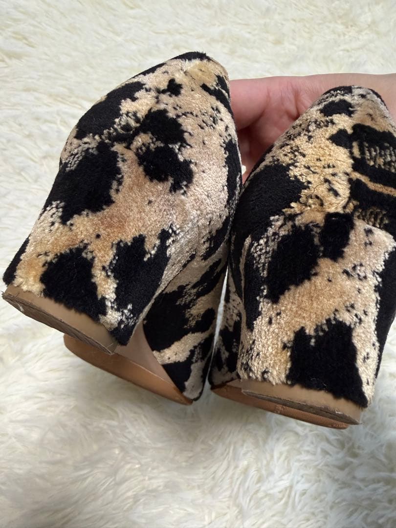 PIPPICHIC ピッピシック レオパードCHRISTELパンプス 37ハーフ