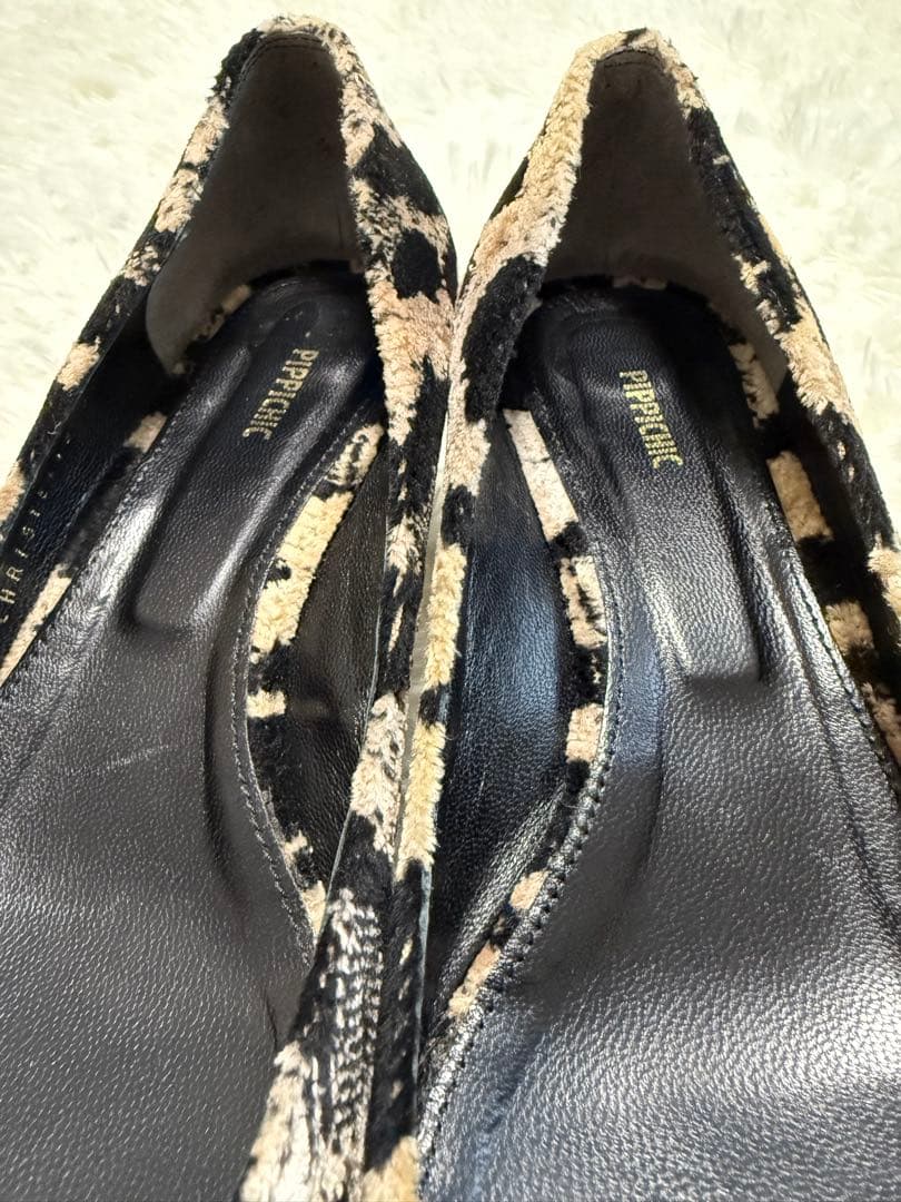 PIPPICHIC ピッピシック レオパードCHRISTELパンプス 37ハーフ