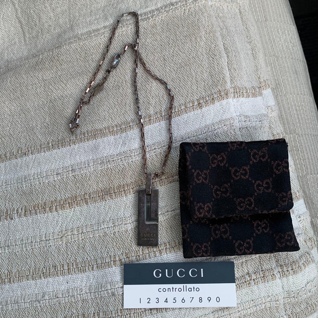 GUCCI ロゴプレート ネックレスお値引き可能