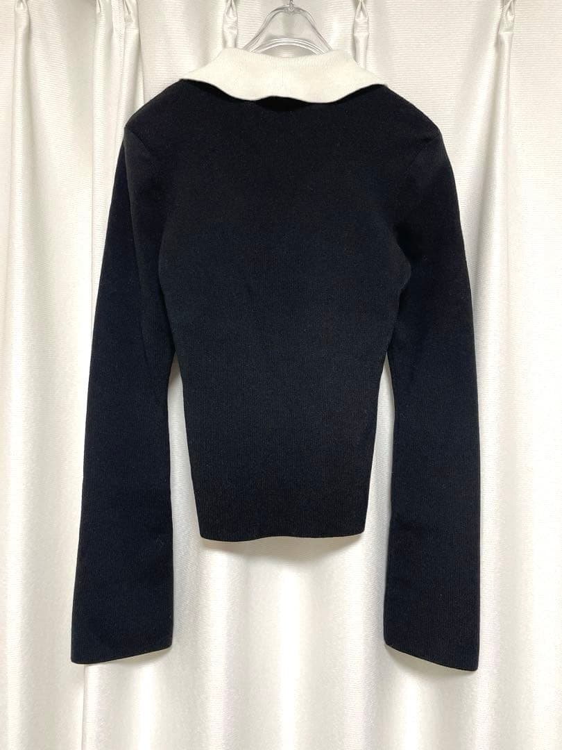 Sustainableレイヤードラッフルニットプルオーバー SNIDEL