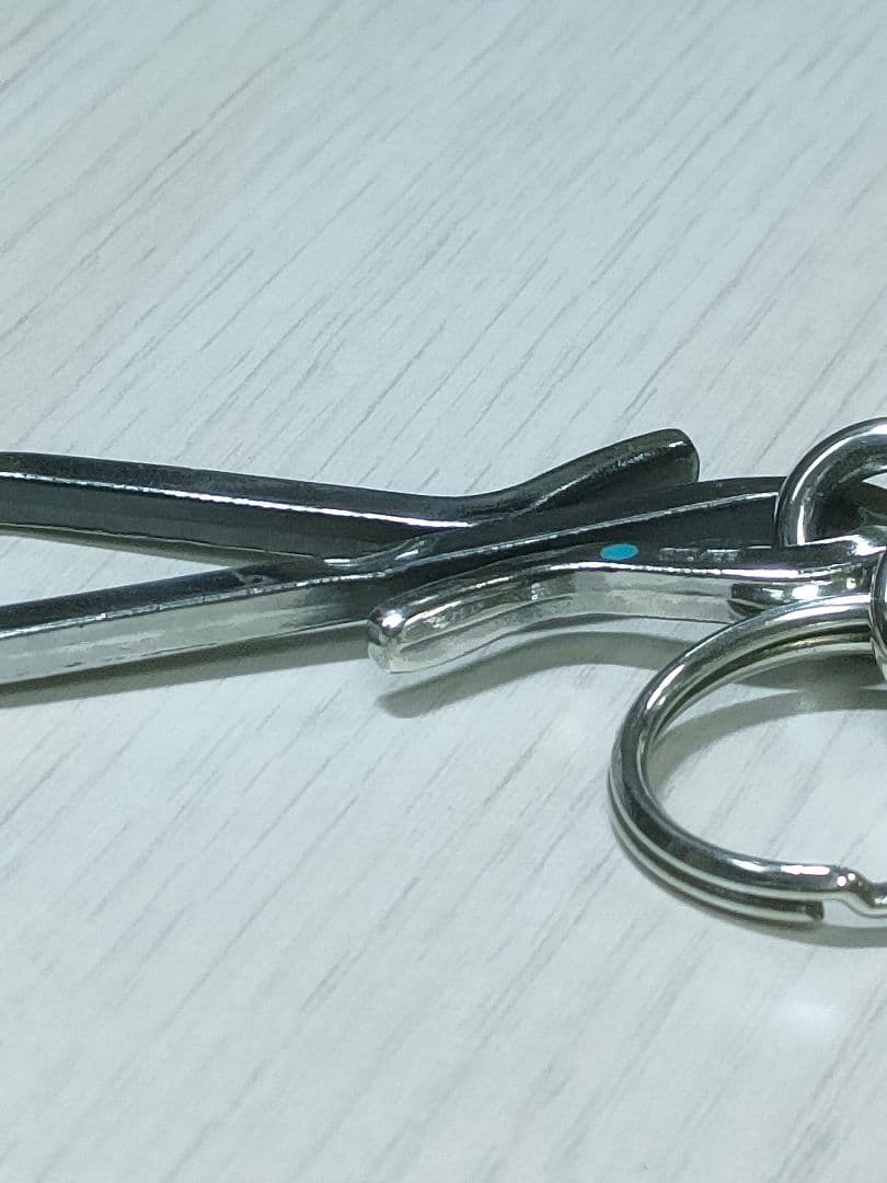 夜*性様 シルバー 925製&ターコイズキーホルダーチェーン 全長10cm27.