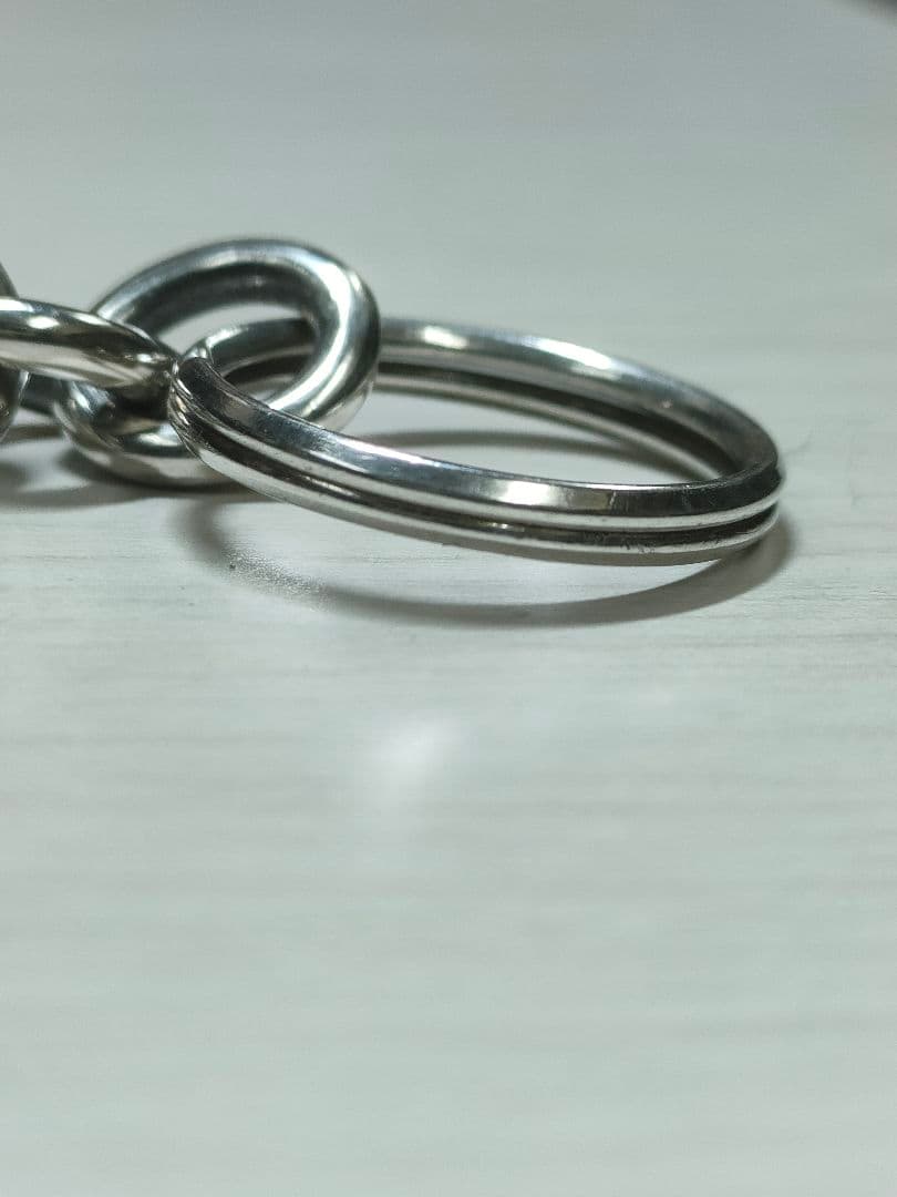 夜*性様 シルバー 925製&ターコイズキーホルダーチェーン 全長10cm27.