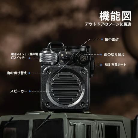 MUZEN Wild Mini 第2世代　Bluetoothスピーカー　グリーン