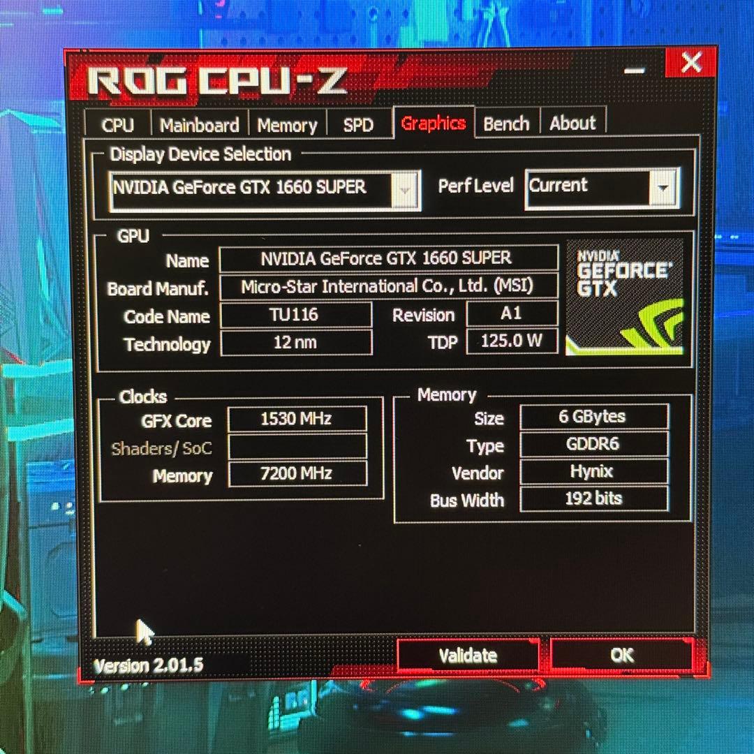 グラフィックボード・グラボ・ビデオカード MSI GeForce GTX 1660 Super GAMING X 6GB