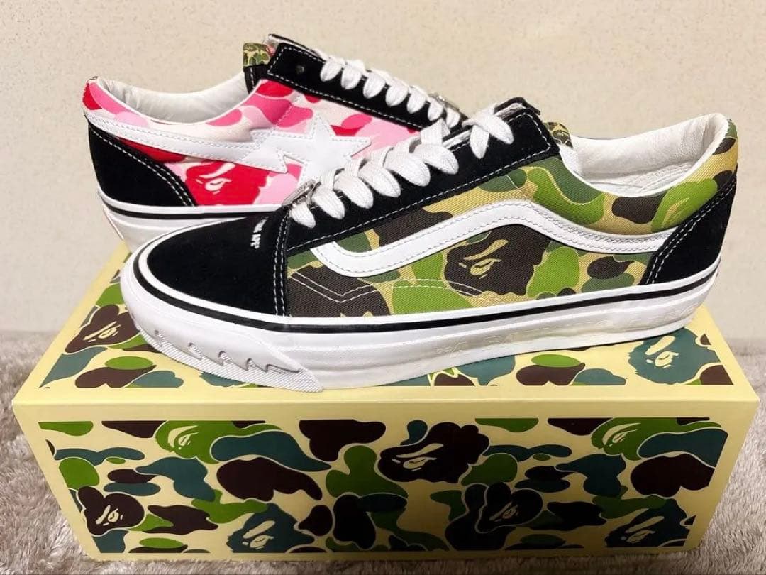 A BATHING APE®︎ × Vans LX Old Skool Camo