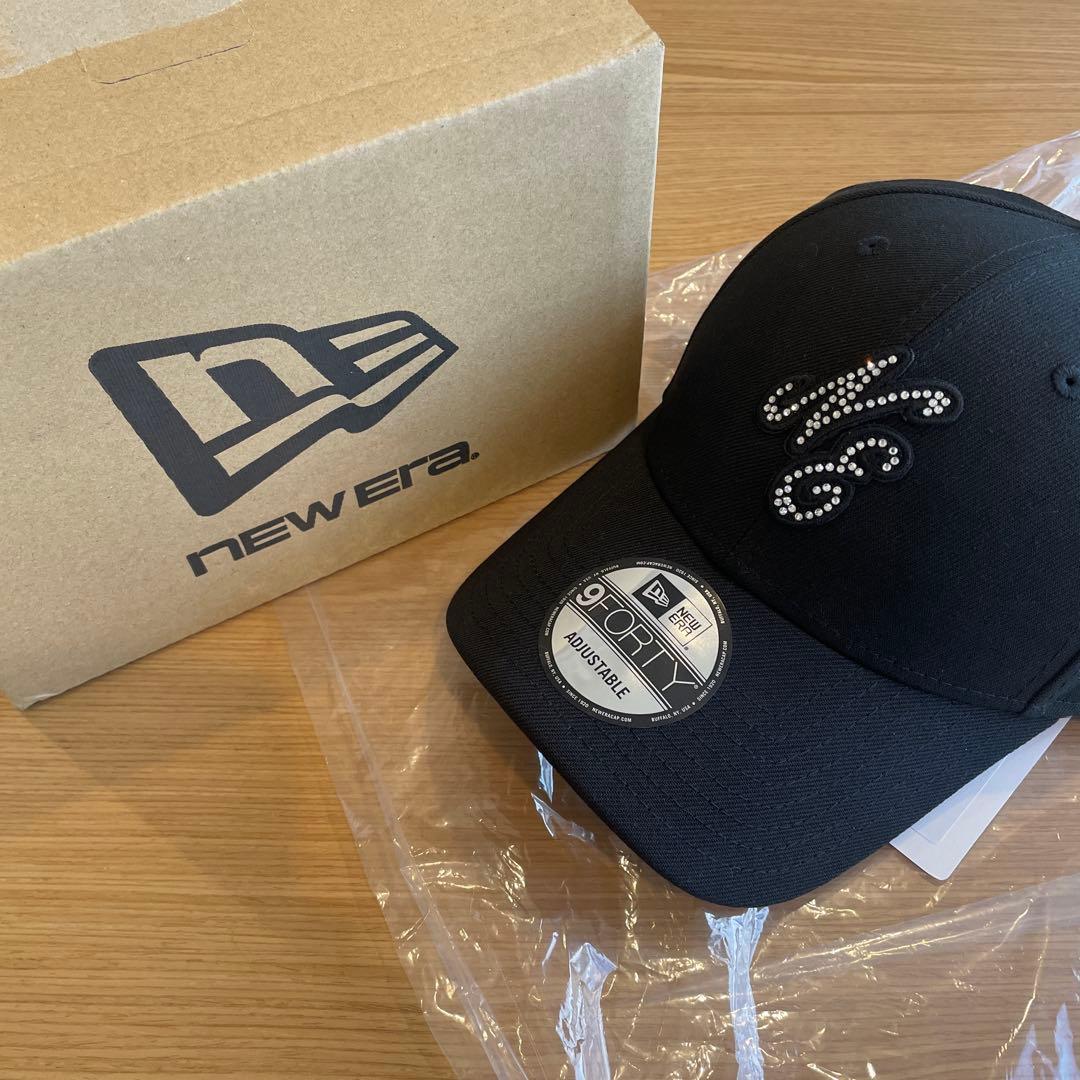 日本正規品⭐️新品⭐️ニューエラクラッシックロゴ　ラインストーンブラックです！