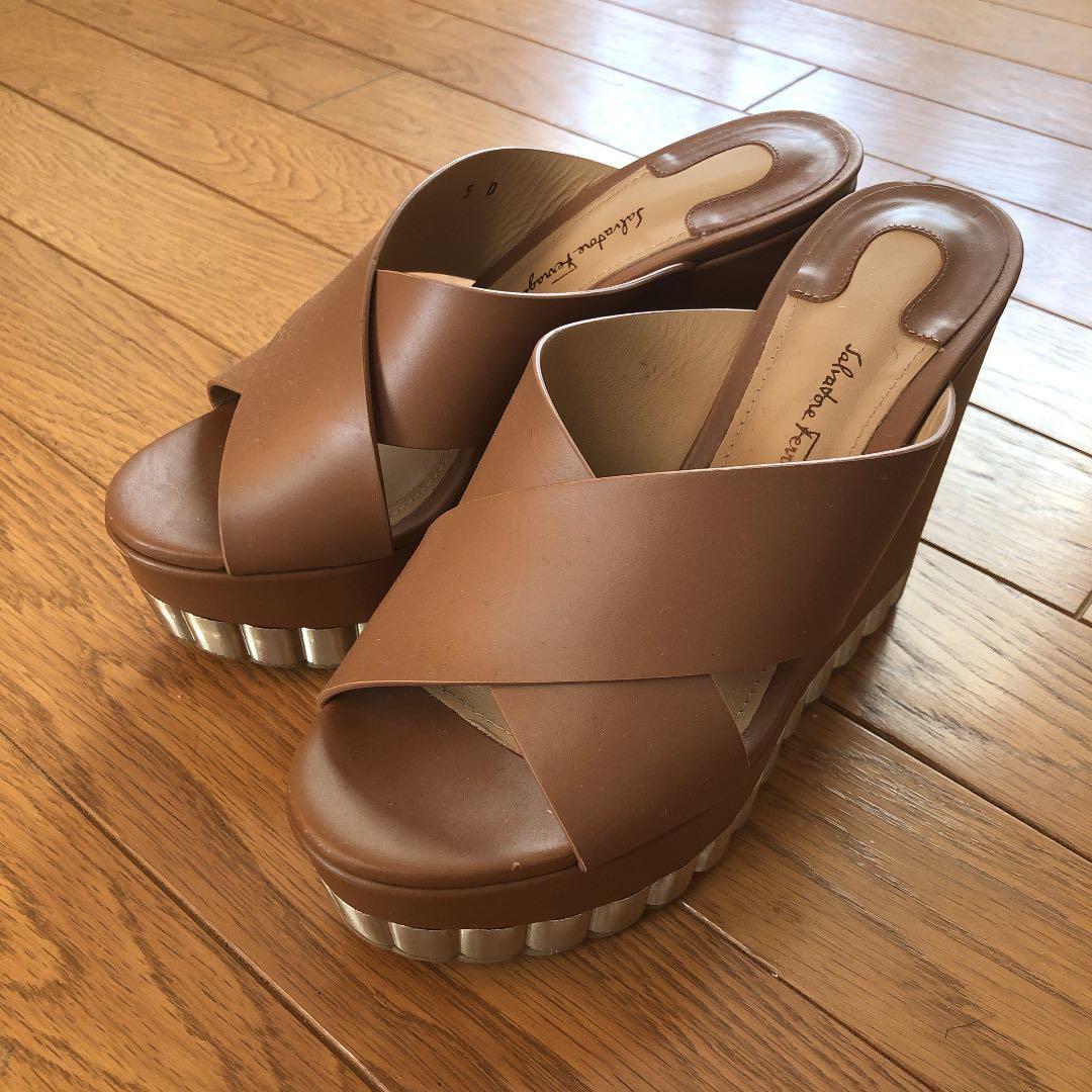 フェラガモ 2019ss ウェッジサンダル