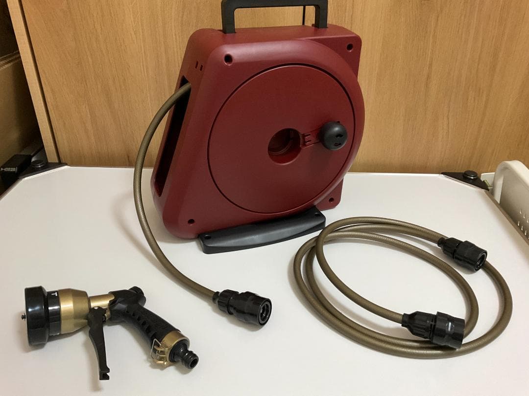 コンパクトガーデンリールⅡ 20m カカオレッド