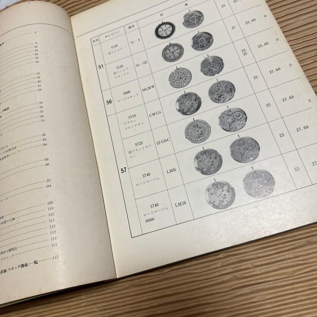 貴重　SEIKO紳士用ウォッチ技術解説書 1968年