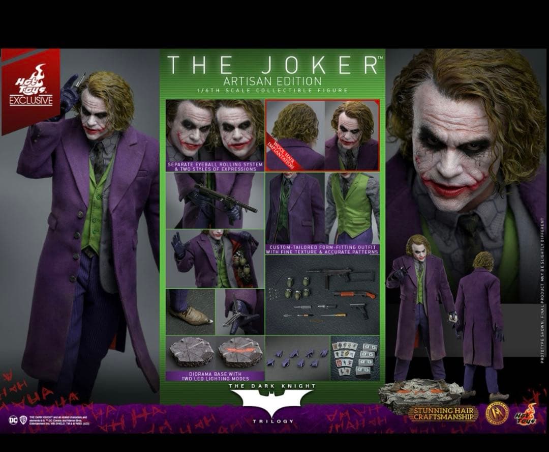 ホットトイズDX33AE ジョーカー　植毛版