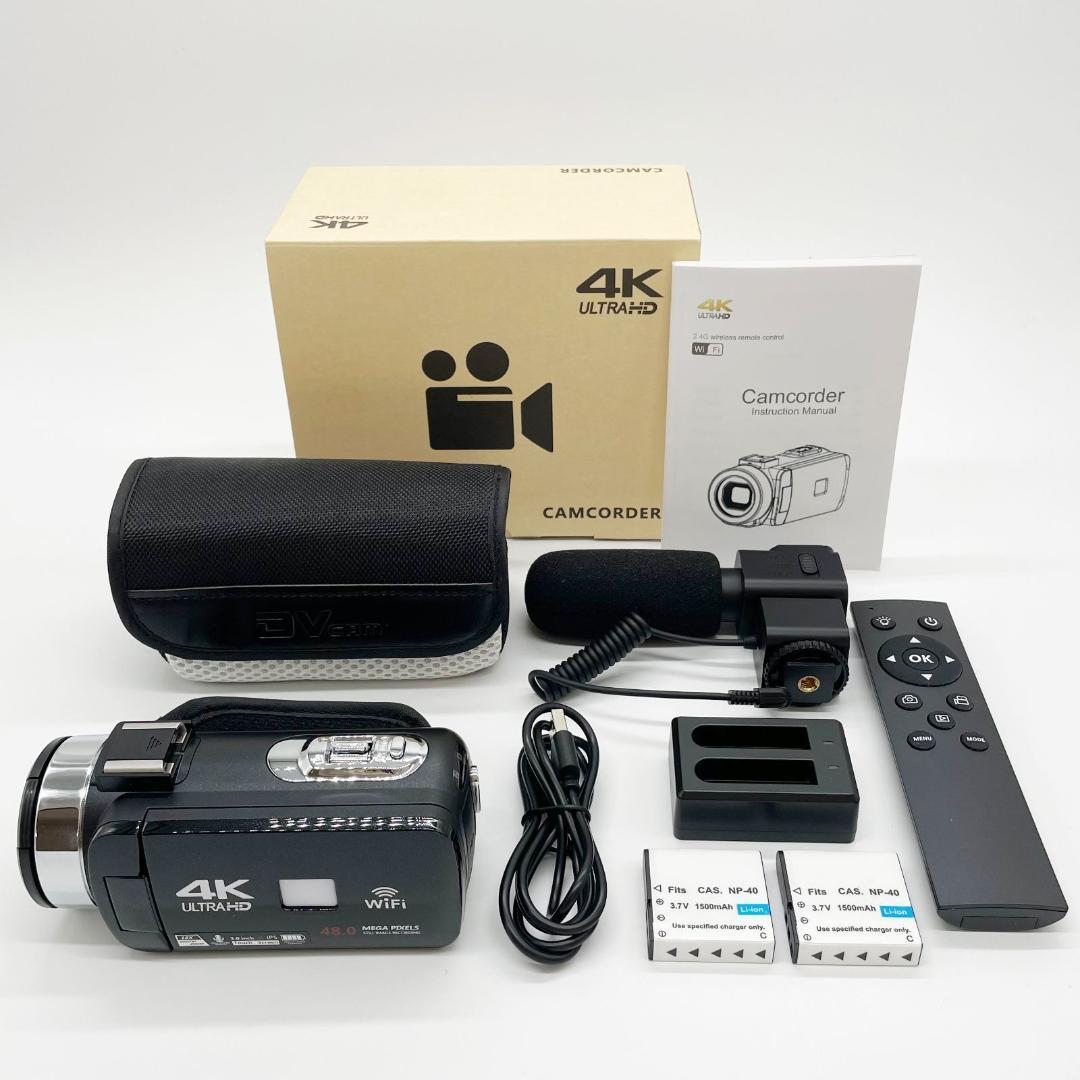 ★ 4K Ultra HDデジタルビデオカメラ ビデオ録画写真カムコーダー