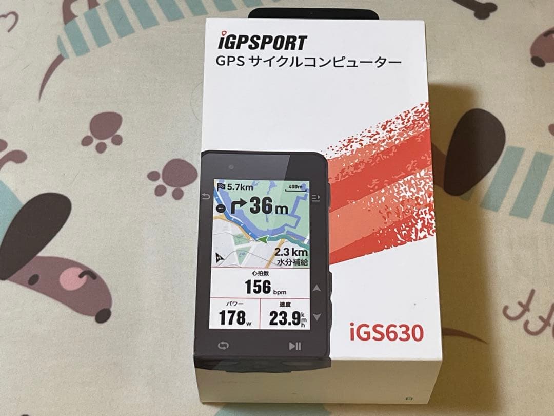 iGPSPORT GPS サイクルコンピューター iGS630 本体、センサー