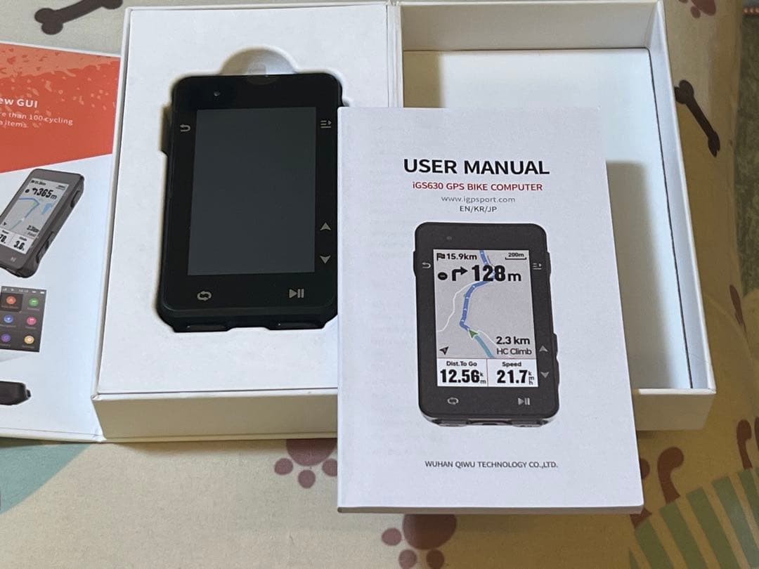 iGPSPORT GPS サイクルコンピューター iGS630 本体、センサー