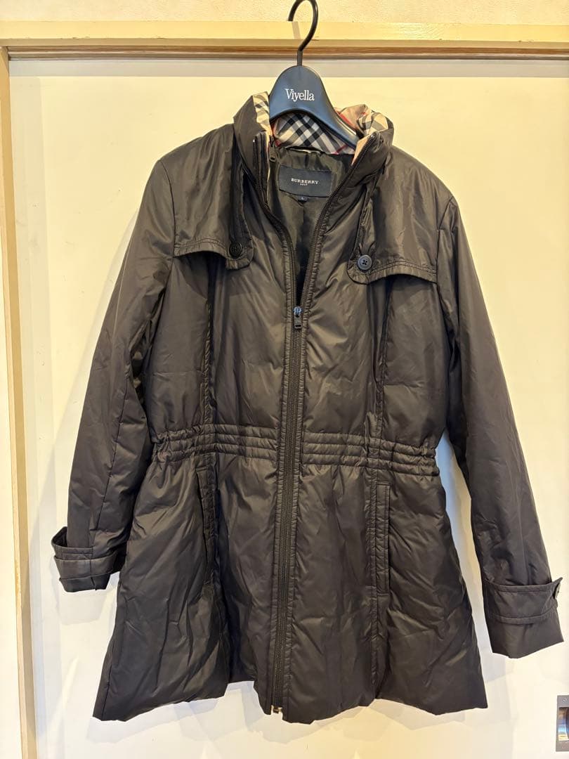 【きく】BURBERRY GOLF 黒 ダウンジャケット L