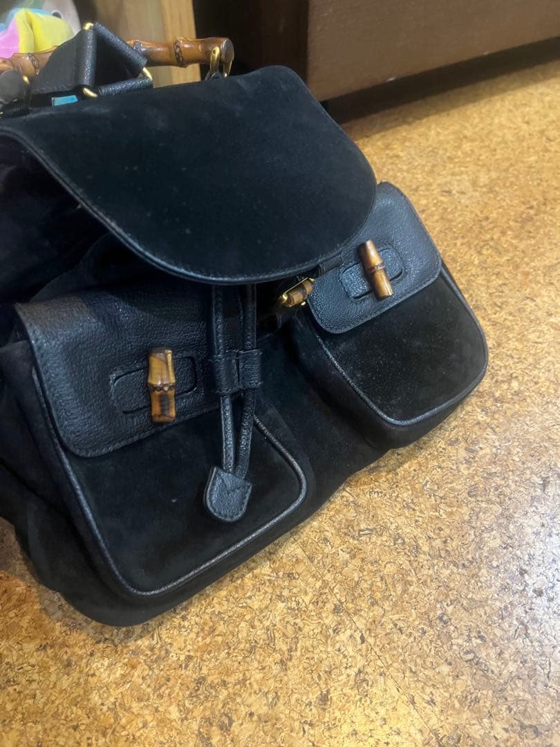 GUCCIバンブーリュック　ブラック