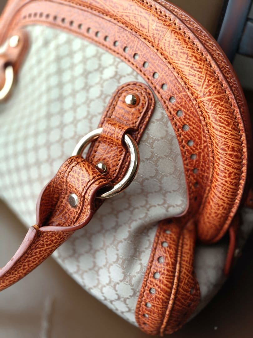 CELINE セリーヌ マカダム バッグ ヴィンテージ ミニボストン 正規品