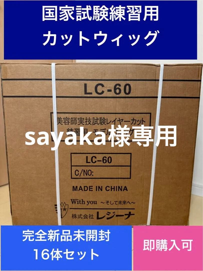 国家試験練習用カットウィッグ16体セット