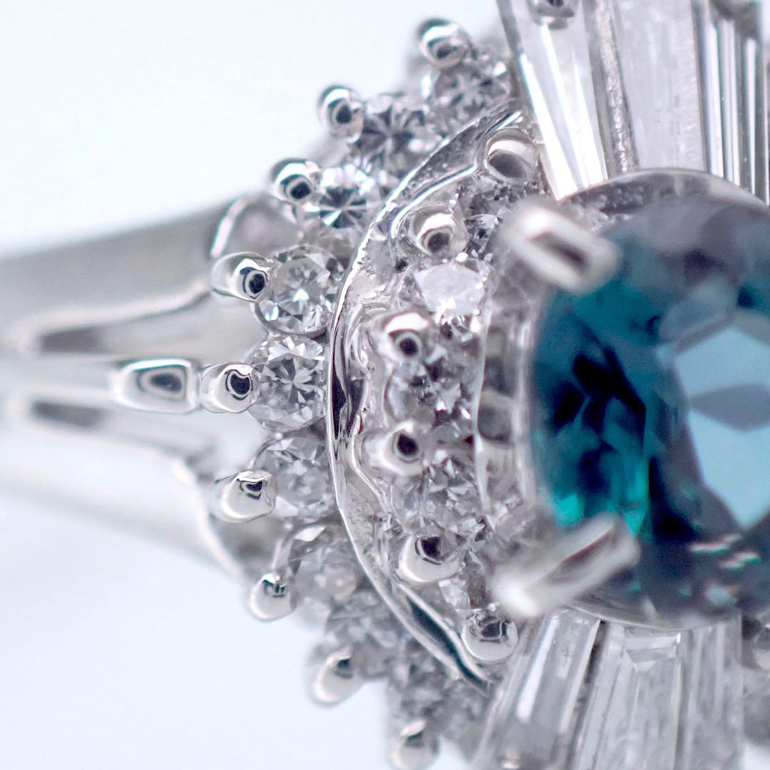 三越 極上アレキサンドライト0.31ct ダイヤ0.30ct Pt900 リング