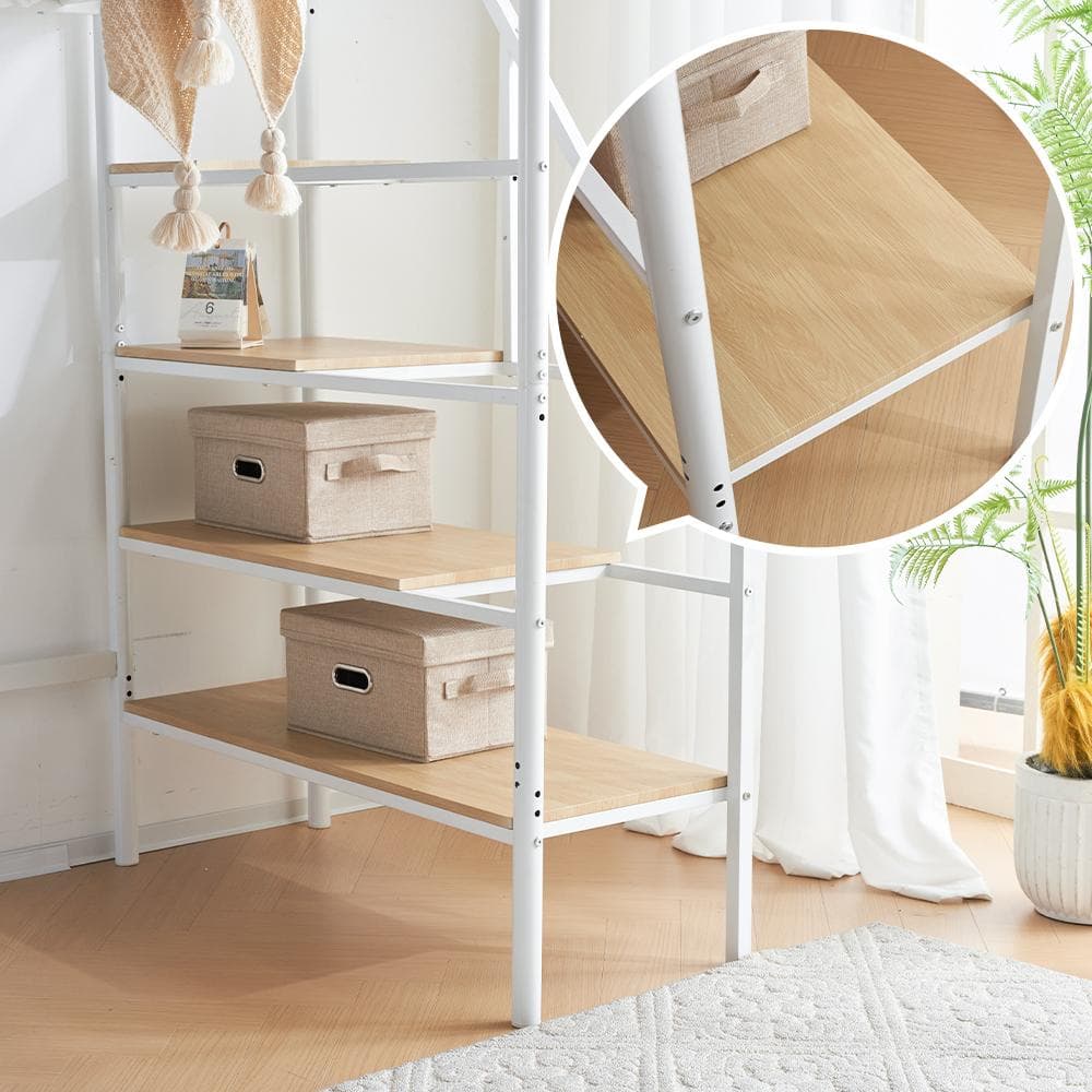 システムベット ロフトベッド シングル デスク付 北欧風 耐震 きBlack