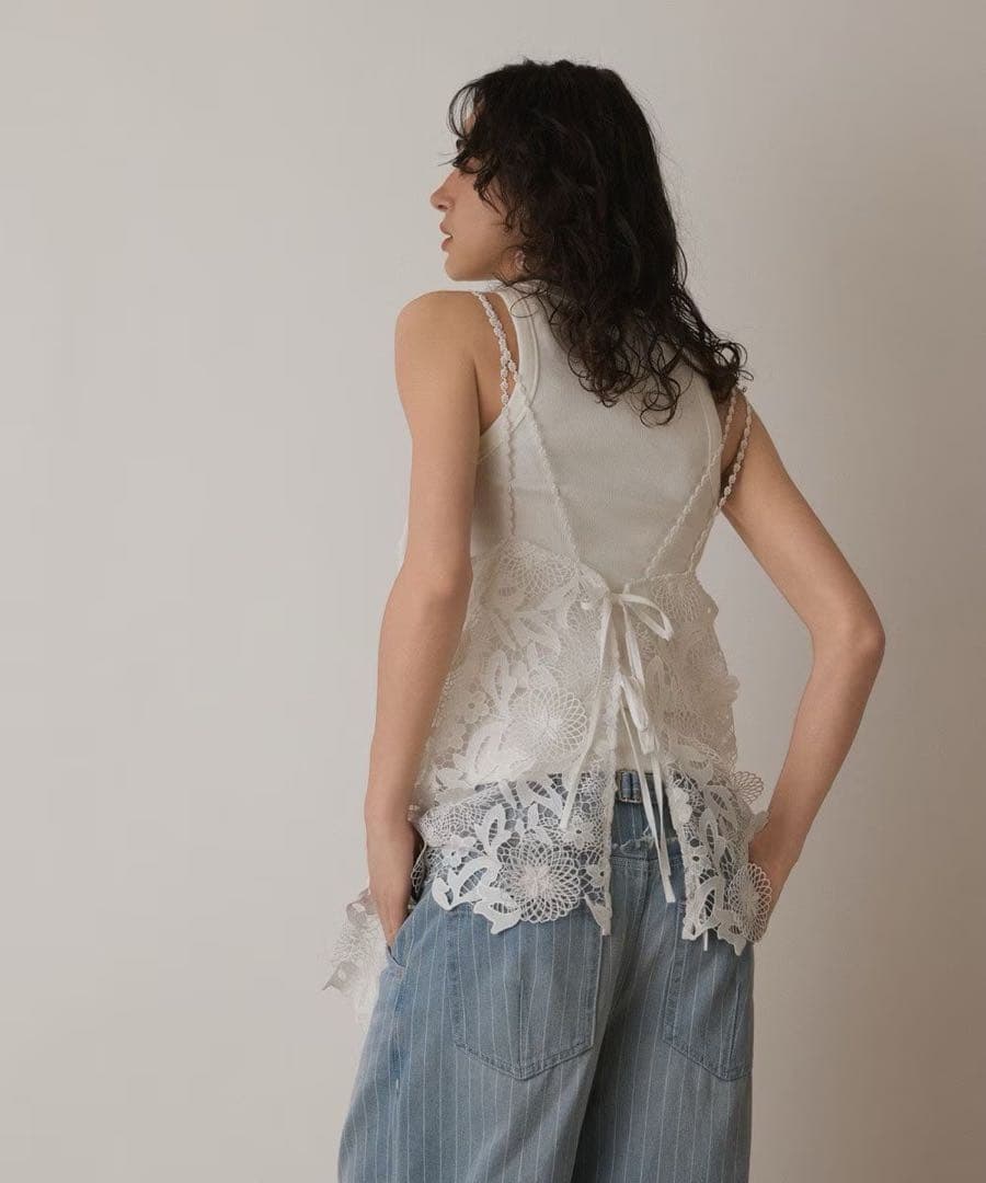 ダイアグラム　フラワーレースキャミソール　グレースコンチネンタル　DIAGRAM