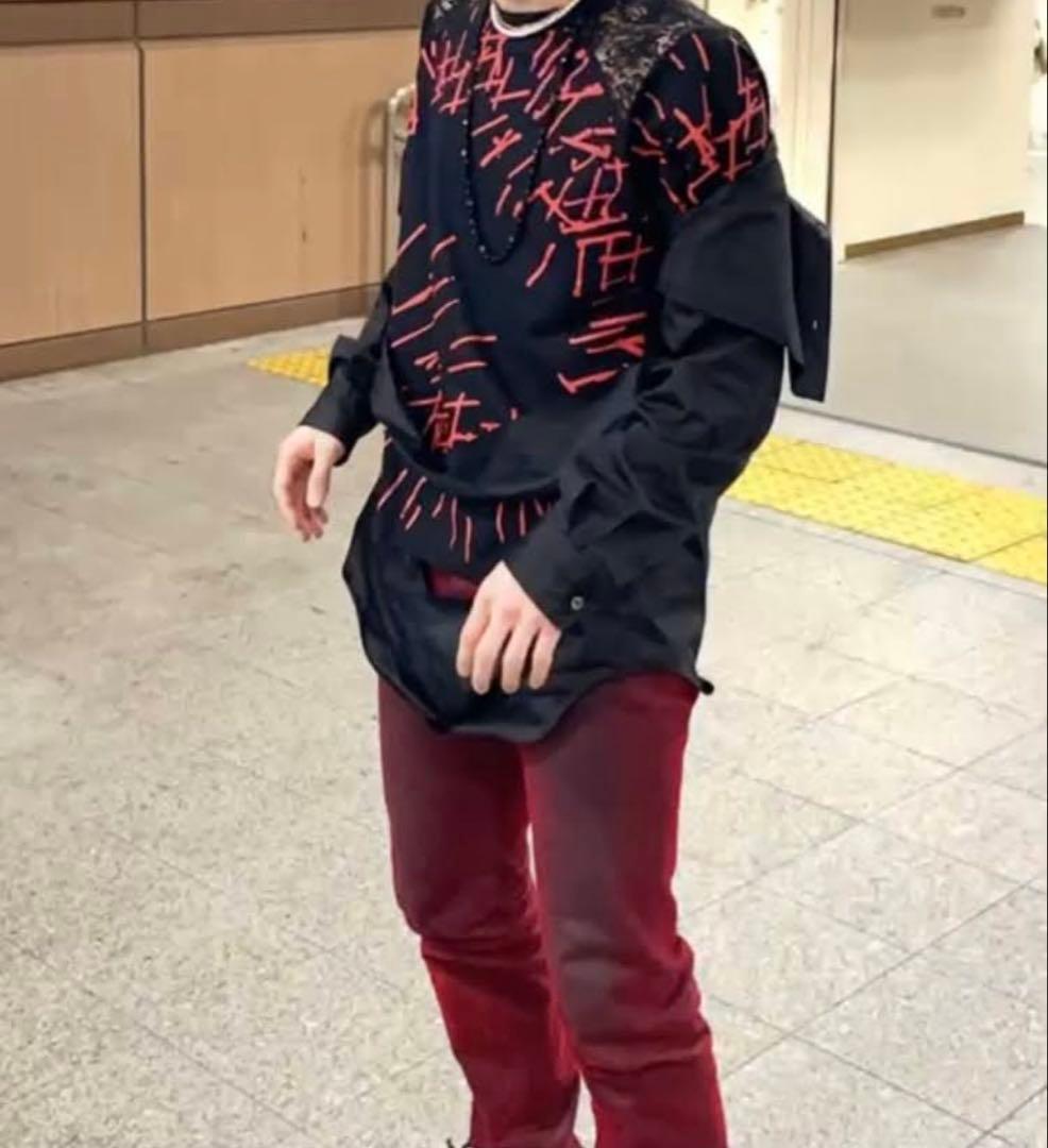 コムデギャルソンオムプリュス　20aw カットオフレイヤードシャツ