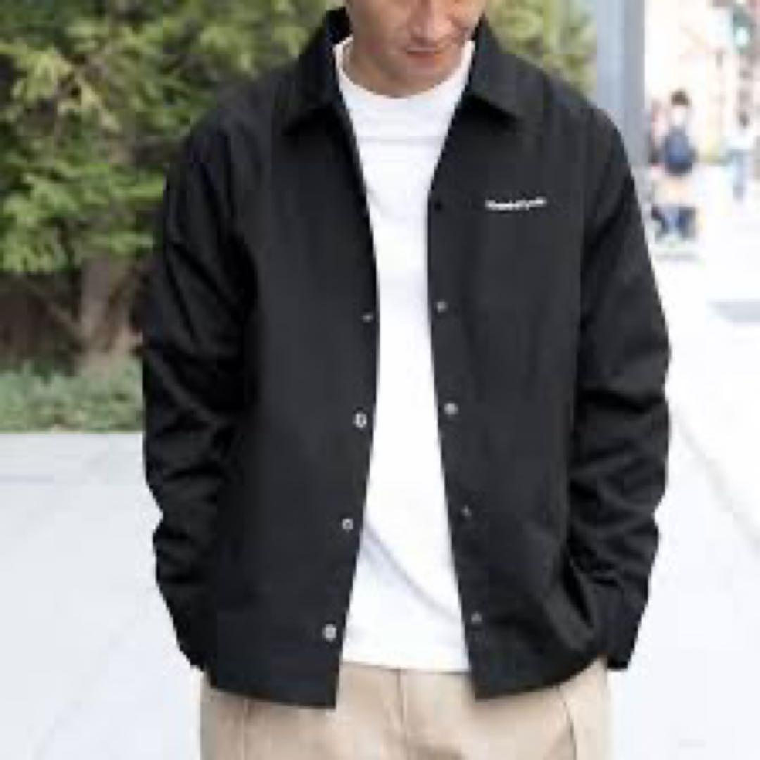 カーハート WIP 裏ボア コーチジャケット 黒 Mサイズ 刺繍ロゴ　値引歓迎