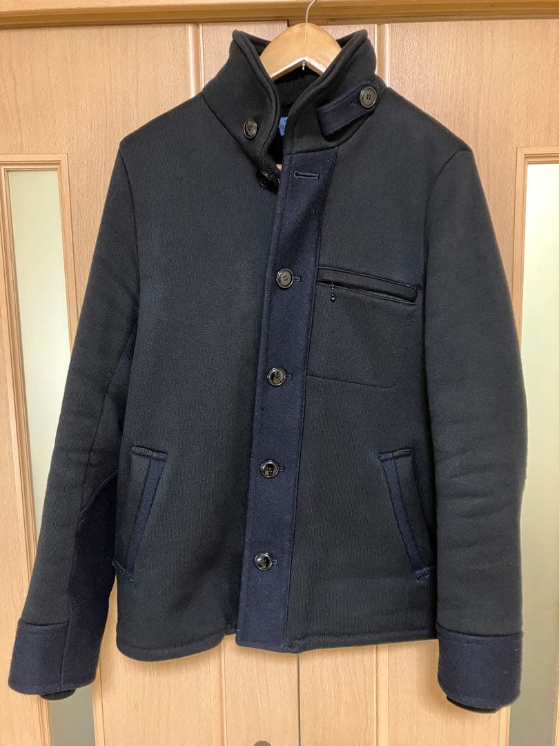 （値下げ）BLUE BLUE JAPAN ネイビー へビースウェットジャケット