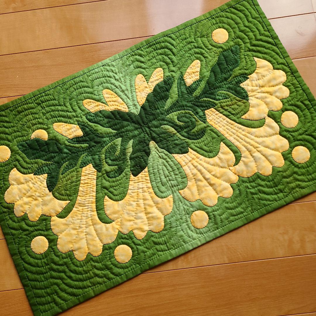 Juliette　ハワイアンキルト　タペストリー　エンジェルトランペット