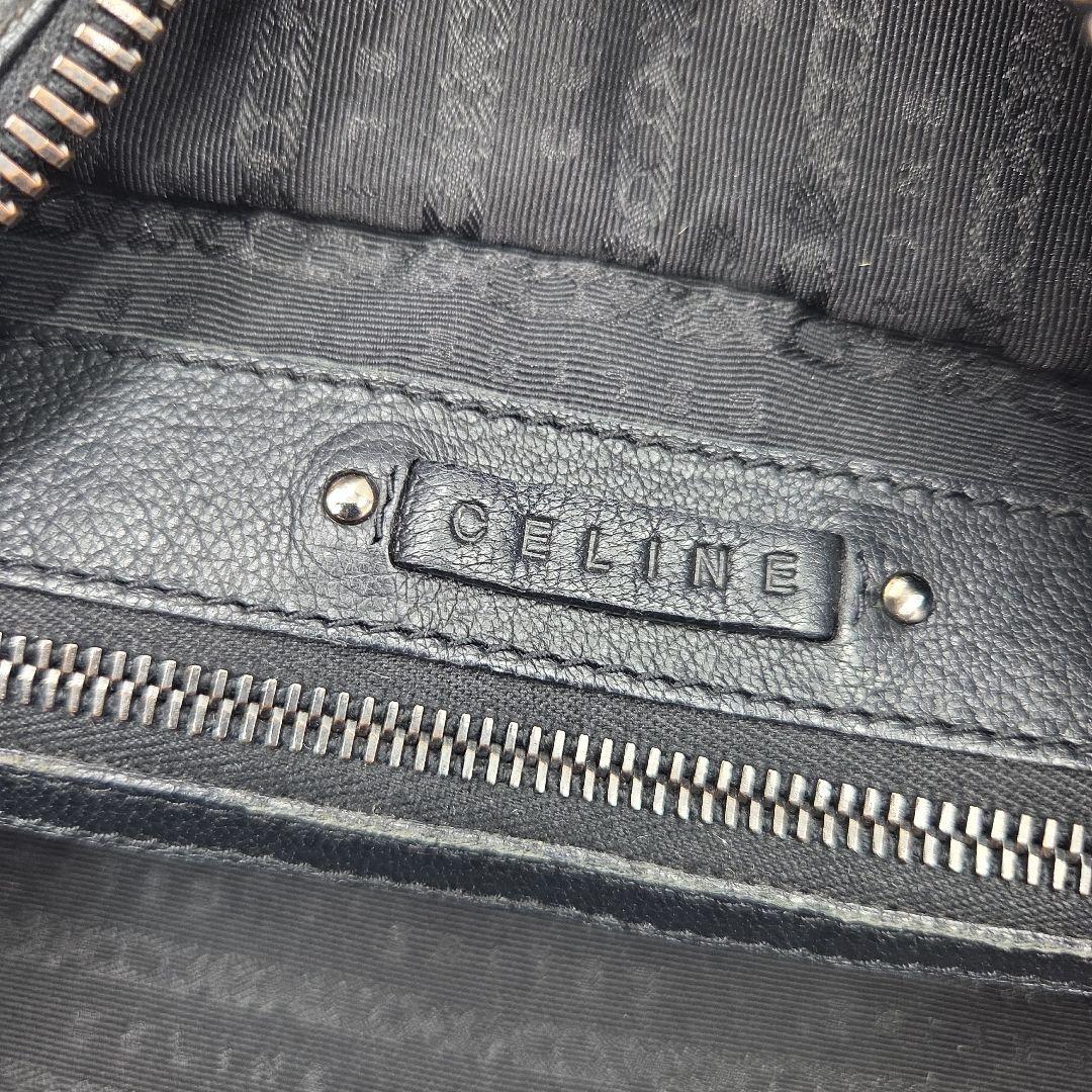 CELINE ミニボストンバッグ トリオンフ レザー 黒 Y2K
