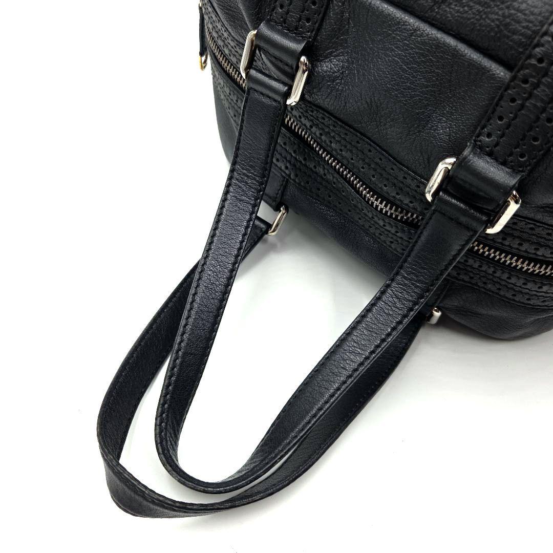 CELINE ミニボストンバッグ トリオンフ レザー 黒 Y2K