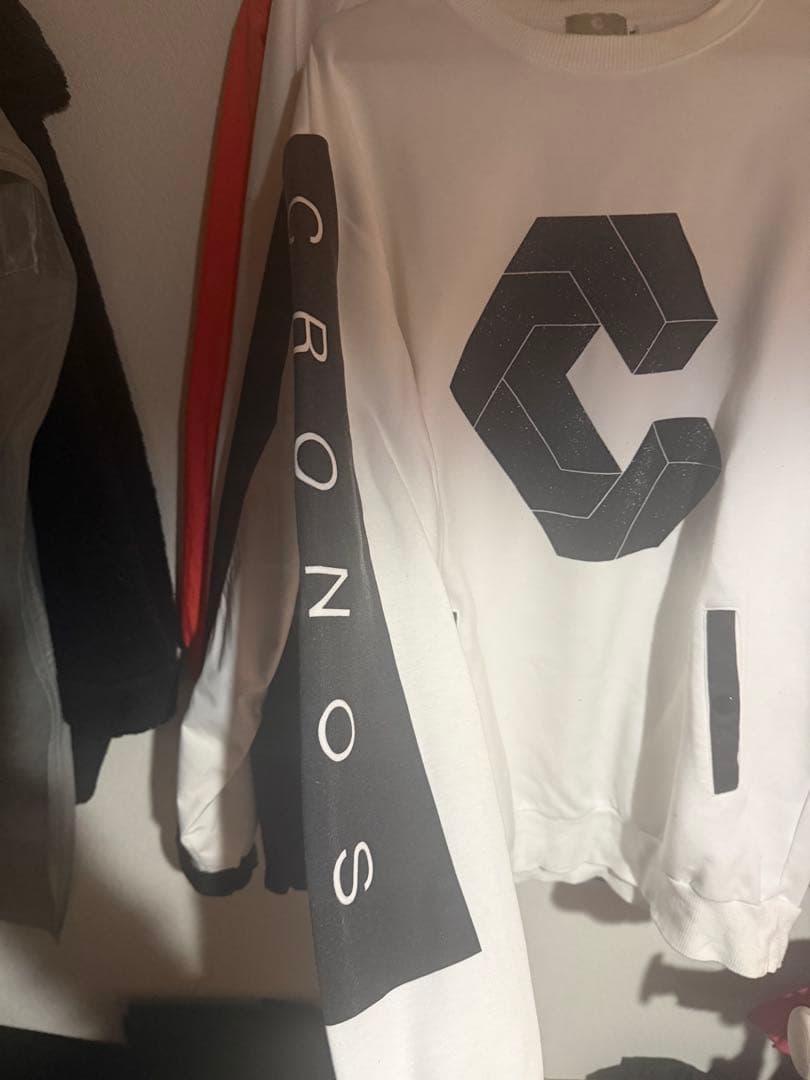 2枚セットCRONOS ナイロンジャケット ホワイト/ブラック