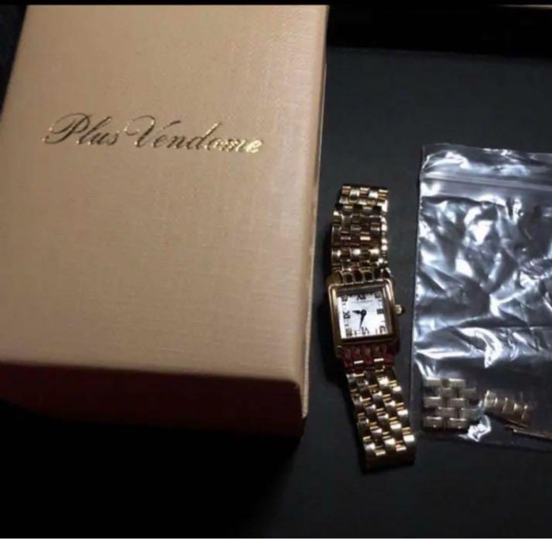 【最終値下げ】ヴァンドーム青山 ゴールドカラー 腕時計
