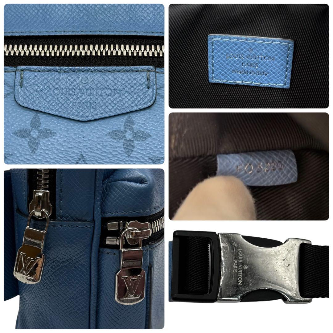6149 極美品 ルイヴィトン タイガラマ バムバッグ ウエストバッグ ブルー