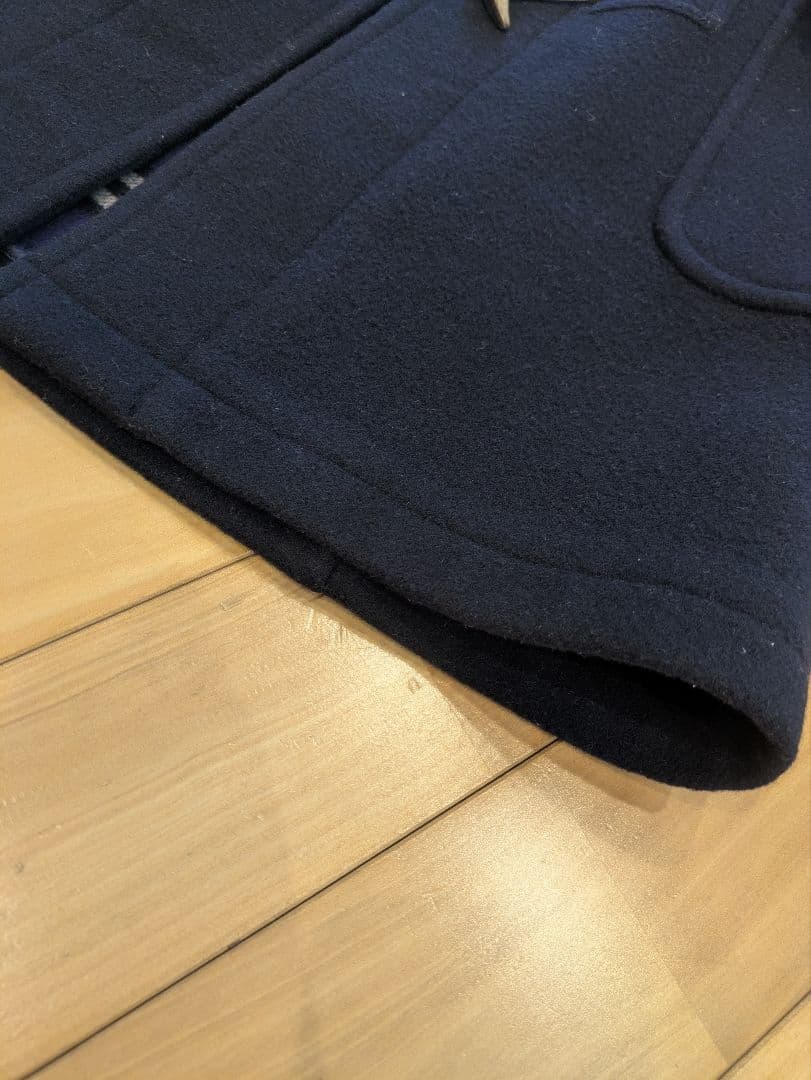 Burberry バーバリーズ　ダッフルコート　フード　ノバチェック　紺