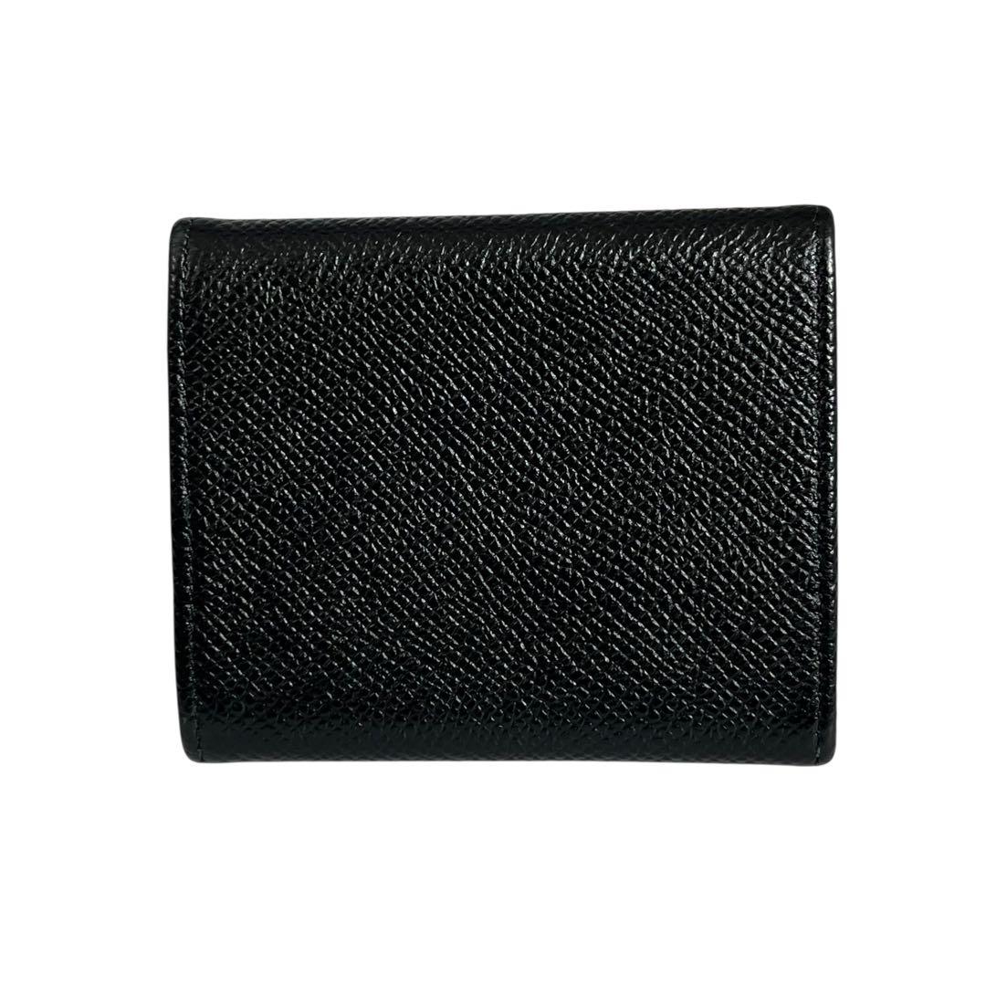 極美✨ブルガリ ケース サークルロゴ グレインレザー ブラック