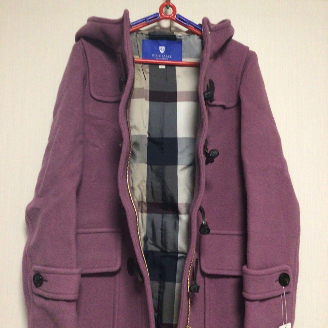 美品❤️ブルーレーベルクレストブリッジ　メルトンダッフルロングコート未使用タグ付