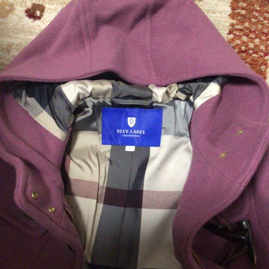 美品❤️ブルーレーベルクレストブリッジ　メルトンダッフルロングコート未使用タグ付