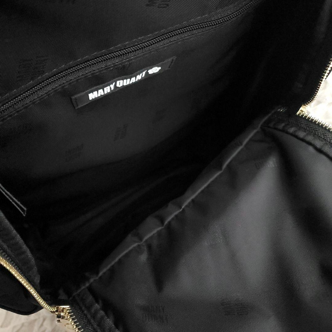 MARY QUANT マリークワント ナイロン リュック デイジー ブラック 黒