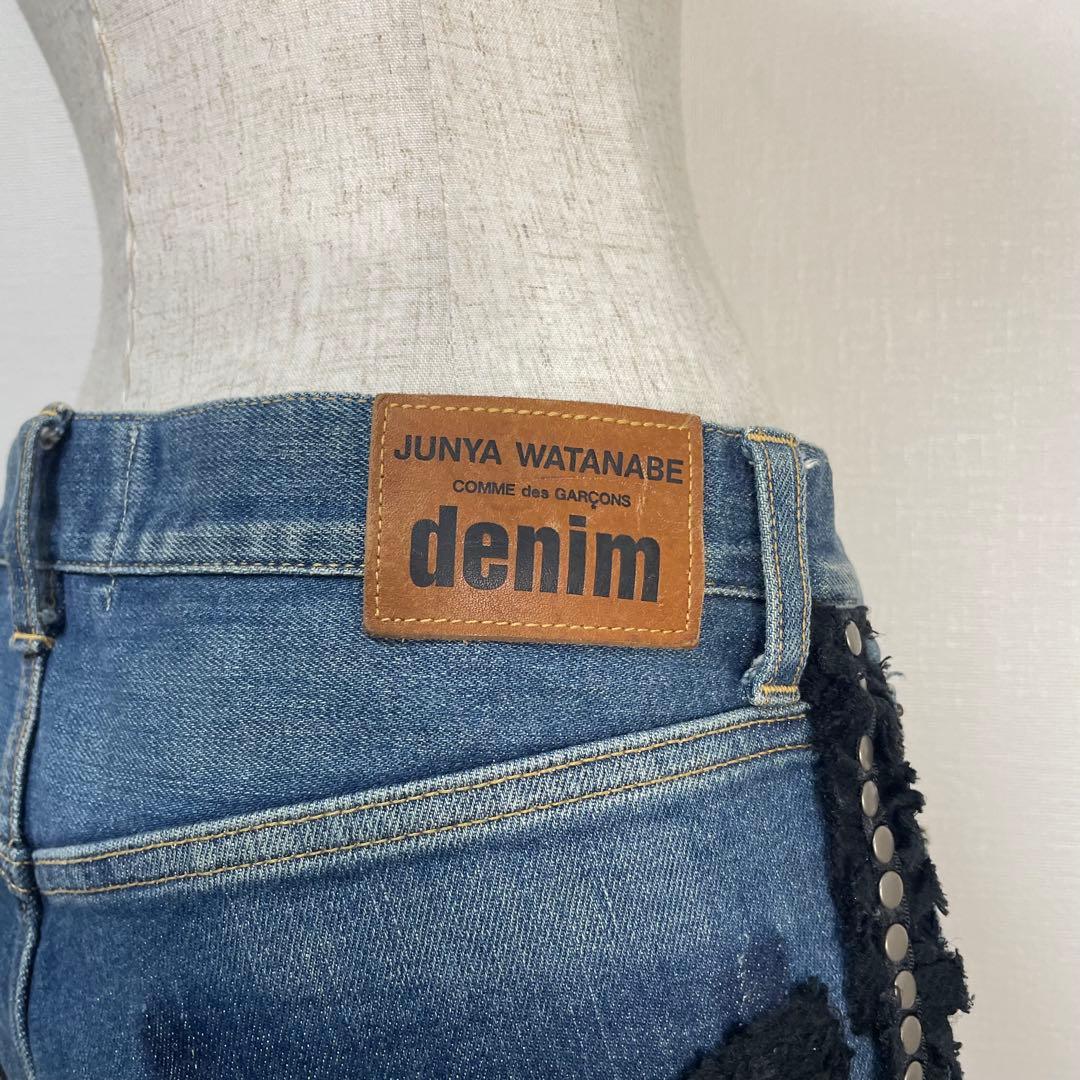 希少✨️ JUNYA WATANABE 異素材 パッチワーク デニムパンツ