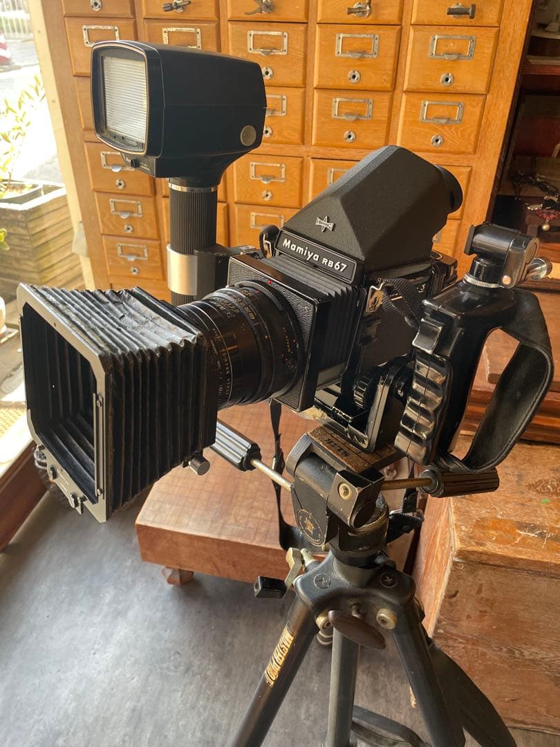 Mamiya RB67 広角、望遠、接写アタッチメント、ストロボ他セット