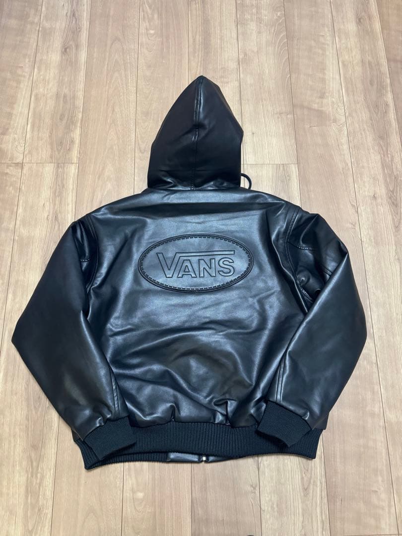 VANS Fake Leather Work Jacket BLACK Mサイズ