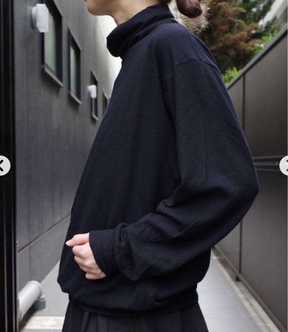 COMOLI ウール天竺 長袖タートルネック サイズ3