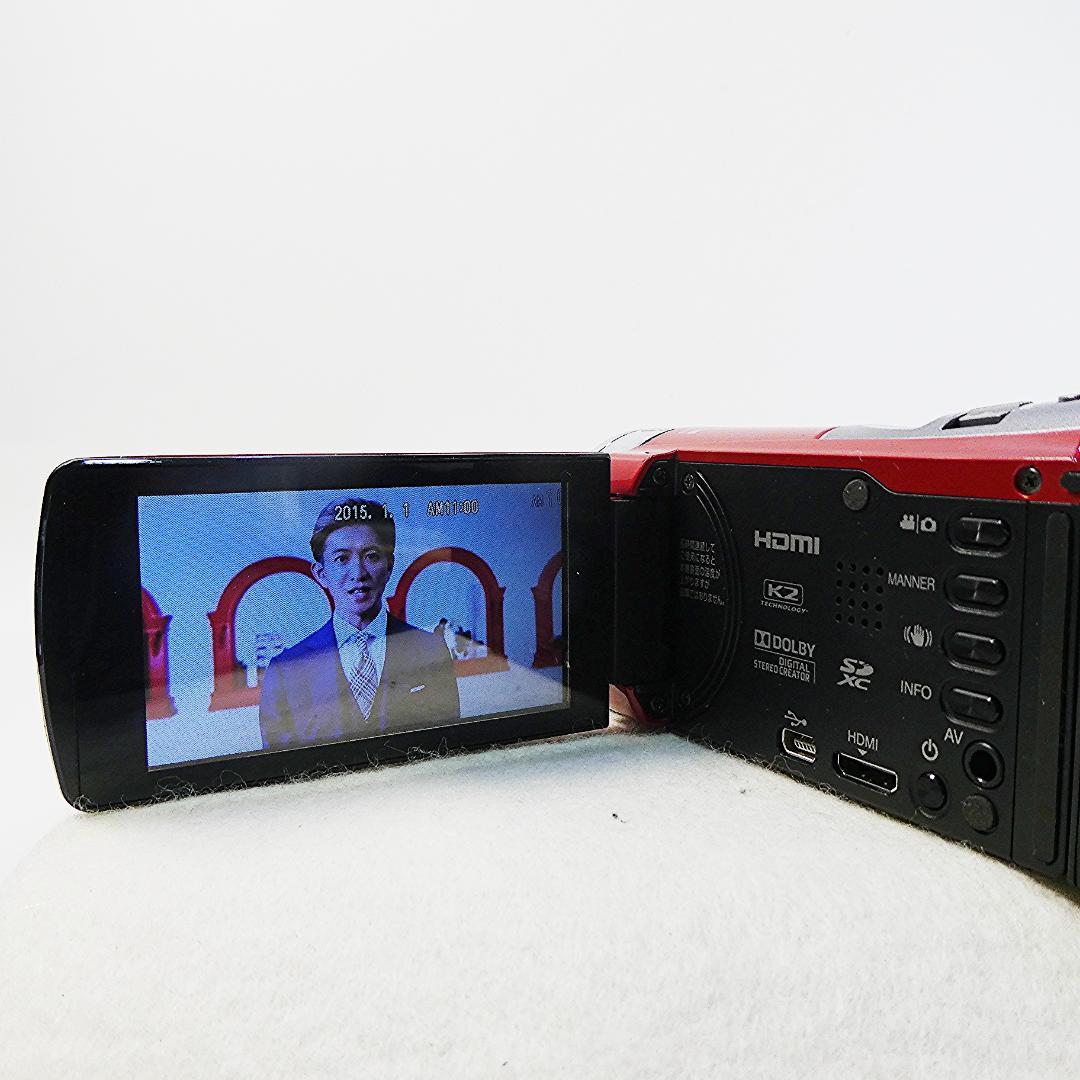 動作良好 JVC Everio GZ-E750-R HDD/SD ビデオカメラ