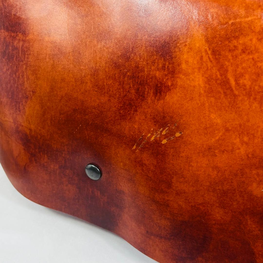 Uni&co. ユニアンドコー　ブラウンレザー メッセンジャーバッグ