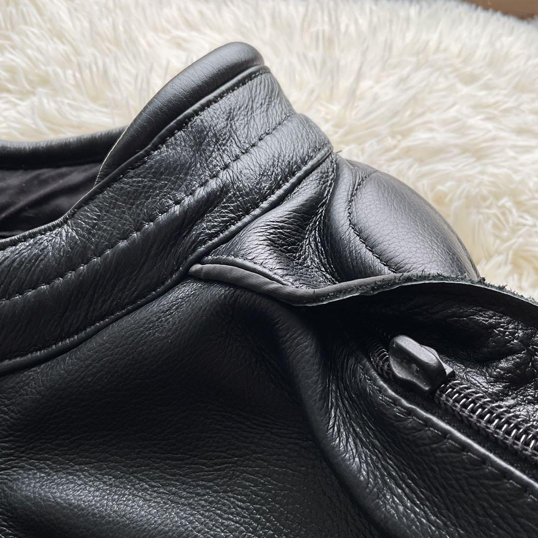 人気✨ハーレーダビッドソン　レザージャケット　シングルライダース　スカル　XL